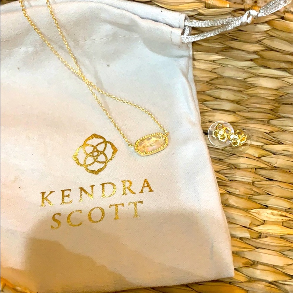 Kendra Scott studs, necklace